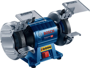 Bosch Doppelschleifmaschine GBG 35-15, 350 W Induktionsmotor, werkzeuglos verstellbar, 2 Schleifscheiben (K24 & K60)