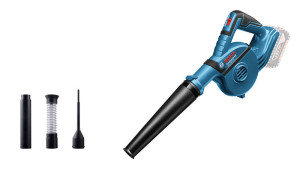 Bosch Akku-Gebläse GBL 18V-120, 2 Gänge, 4-tlg. Zubehör, kompatibel mit Bosch 18V & AMPShare