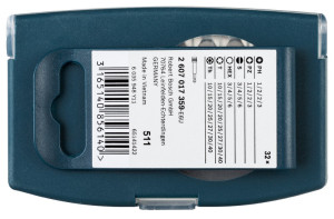 Bosch 32-tlg. Schrauberbit Set blau, mit Farbcodierung, vielseitig & robust