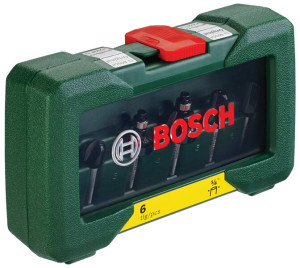 Bosch 6-teiliges HM-Fräser-Set (1/4" Schaft) – langlebig, präzise, vielseitig einsetzbar