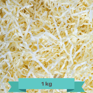 Wypełniacz do paczek, papier cięty, 1kg, kremowy