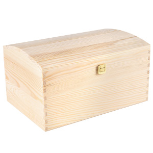 Kufer pudełko drewniane z zamkiem 34,5x25x19,2 cm
