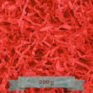 Wypełniacz do paczek papier cięty 200g czerwony
