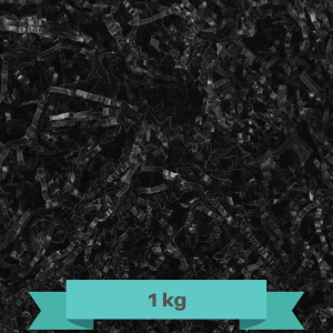 Wypełniacz do paczek, papier cięty, 1kg, czarny