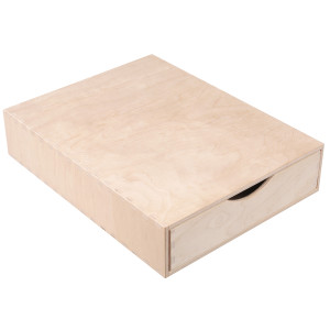 Mini komoda drewniana organizer na biurko 1 szuflada