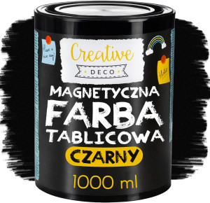 Farba tablicowa magnetyczna czarna 1000ml