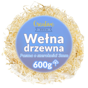 Wełna drzewna 600g wypełniacz do paczek eko