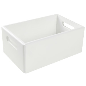 Skrzynia drewniana z uchwytami 30x20x13 cm - biała