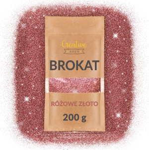 Brokat holograficzny różowy 200g