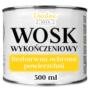 Wosk do drewna bezbarwny 500 ml