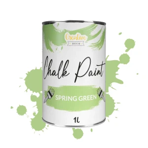 Farba kredowa zielona do mebli drewna 1000 ml, Spring Green
