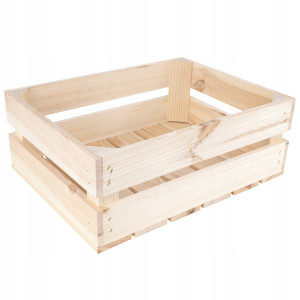 Drewniana skrzynka z desek, 40 x 30 x 15 cm
