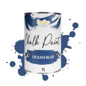 Farba kredowa do mebli drewna 1L, Ocean Blue - niebieski