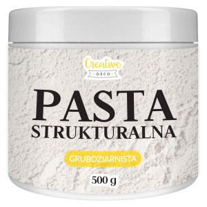 Pasta strukturalna gruboziarnista, 500 g, kolor biały