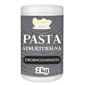 Pasta strukturalna drobnoziarnista, 2 kg, kolor ciemny szary