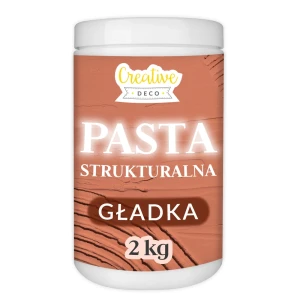 Pasta strukturalna gładka, 2 kg, kolor ceglany