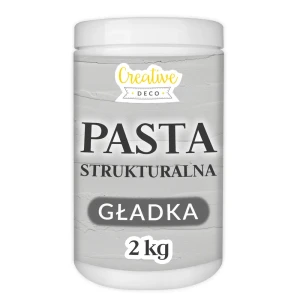 Pasta strukturalna gładka, 2 kg, kolor szary