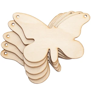 Ozdoba ze sklejki, motyl, dekor decoupage, 89 mm x 58 mm x grubość 3mm x 10 sztuk