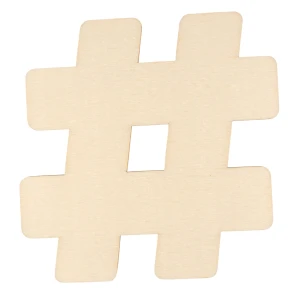# Kształt wycinany laserowo alfabet, sklejka 3mm