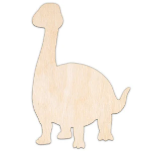 Brontozaur, kształt wycinany laserowo, sklejka, MDF, różne rozmiary