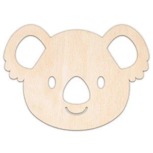 Miś koala, kształt wycinany laserowo, sklejka, MDF, różne rozmiary