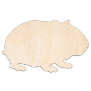 Chomik, kształt wycinany laserowo, sklejka, MDF, różne rozmiary