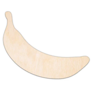 Banan, kształt wycinany laserowo, sklejka, MDF, różne rozmiary