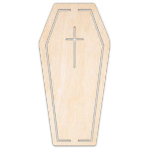 Trumna, kształt wycinany laserowo, sklejka, MDF, różne rozmiary