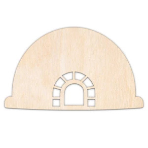 Igloo, kształt wycinany laserowo, sklejka, MDF, różne rozmiary