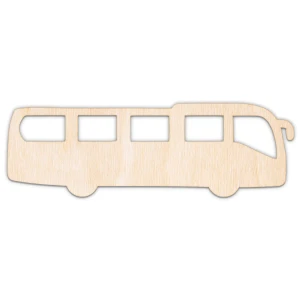 Autobus, kształt wycinany laserowo, sklejka, MDF, różne rozmiary