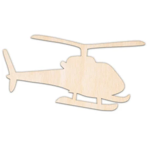 Helikopter, kształt wycinany laserowo, sklejka, MDF, różne rozmiary
