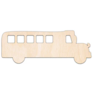 Schoolbus, kształt wycinany laserowo, sklejka, MDF, różne rozmiary