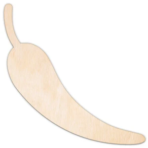 Papryczka Chilli, kształt wycinany laserowo, sklejka, MDF, różne rozmiary