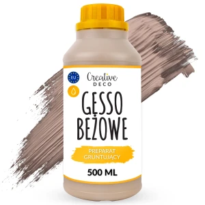 Gesso beżowe, podkład malarski, grunt, butelka 500 ml