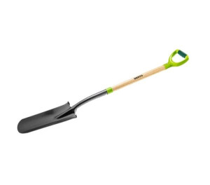 Verto 15G014, Lapioliitin, Muovi, Terästä, Puu, Musta, Vihreä, Puu, Ergonominen, D-muotoiltu, 1280 mm