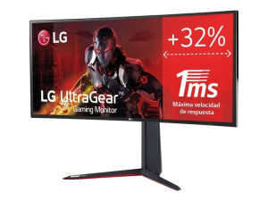 LG UltraGear 34GN850P-B - LED-monitori - pelinäyttö - kaareva - 34" (34" näkyviin) - 3440 x 1440 UWQHD @ 144 Hz - Nano IPS - 500 cd/m² - 1000:1 - D...
