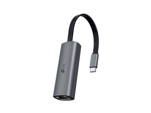 TP-Link UE302C, Langallinen, USB Type-C, Ethernet, 2500 Mbit/s, Harmaa