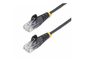 StarTech.com 5m Black Slim CAT6 Ethernet-kaapeli, katkoton, 28AWG, LSZH - Patch Cord - RJ-45 (uros) - RJ-45 (uros) - 5 m - 3,6 mm - UTP - CAT 5/5e/...