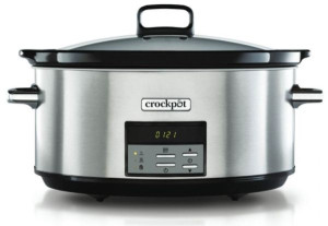 Crock-Pot CSC063X, 7,5 L, musta, Ruostumaton teräs, Painikkeet, Kosketus, 10 henkilö(t), 20 h, Lasi