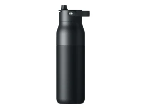 LARQ PureVis 2, Päivittäinen käyttö, Fitness, Patikointi, Urheilu, 1000 ml, Ruuvinkanta, Ruostumaton teräs, musta, Aikuinen