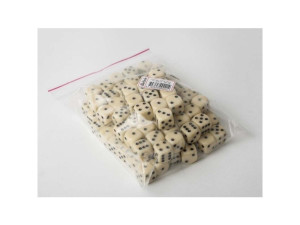 Terninger creme 16mm 100stk/pakkaus