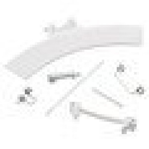 Uchwyt drzwi do suszarki Electrolux / AEG biały 4055248019