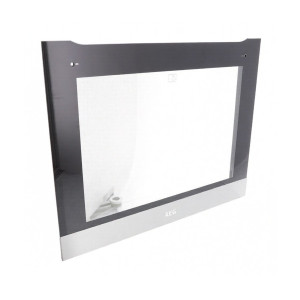 Zewnętrzna szyba z ramą drzwi piekarnika Electrolux / AEG 59,2 x 47,1 cm czarna 140037378142