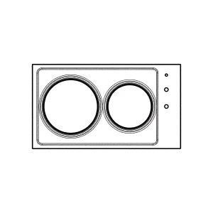 Płyta robocza brązowa do płyty grzewczej Electrolux / AEG 3532519034