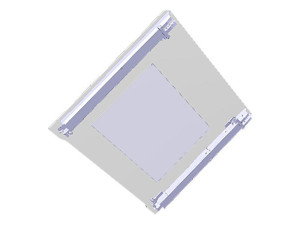 Przednia szyba drzwi piekarnika Electrolux / AEG / Zanussi biała 494 x 467 mm