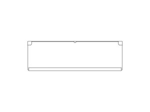 Półka szklana 1/2 do lodówki Electrolux / AEG 2651078244