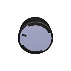 Czarne pokrętło sterujące do płyty grzejnej Electrolux / AEG