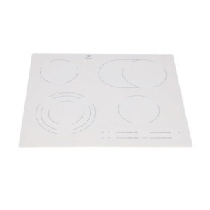 Płyta szklano-ceramiczna biała do płyty grzejnej Electrolux / AEG 590 x 520 mm