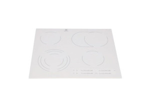 Płyta szklano-ceramiczna biała do płyty grzejnej Electrolux / AEG 590 x 520 mm