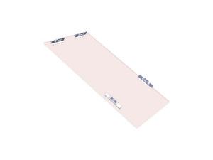 Płyta szklana do płyty ceramicznej Zanussi czarna 290 x 520 mm